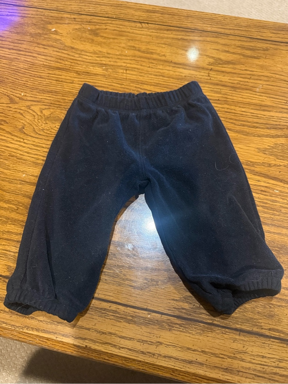 6 for $10 Black Kids Fleece Pull-On Bottoms